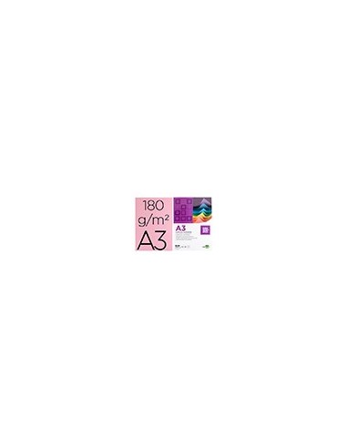 CARTULINA DIN A3 ROSA 180 GR PAQUETE 100 H
