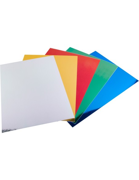 CARTULINA METALIZADA DIN A4 PACK 50 H.SURTIDAS 5 COL.