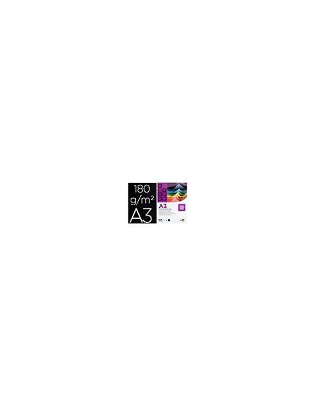 CARTULINA DIN A3 180GR PAQUETE 100H NEGRO