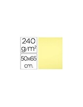 CARTULINA LIDERPAPEL 50X65 CM 240G/M2 AM.MEDIO PAQUETE 25 UNIDADES 2