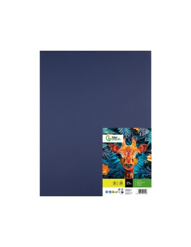 CARTULINA LIDERPAPEL 50X65 CM 240G/M2 AZUL ZAFIRO PAQUETE 25 UNIDADES