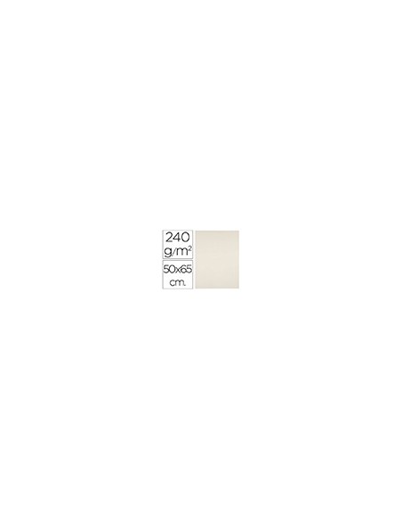 CARTULINA LIDERPAPEL 50X65 CM 240G/M2 CREMA PAQUETE 25 UNIDADES