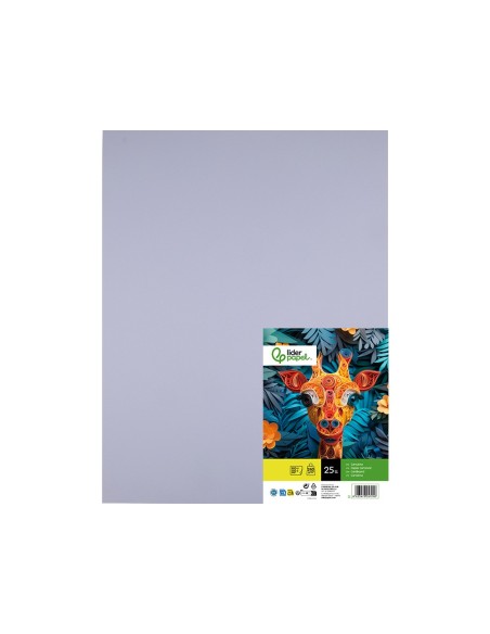 CARTULINA LIDERPAPEL 50X65 CM 240G/M2 LILA PAQUETE 25 UNIDADES