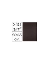 CARTULINA LIDERPAPEL 50X65 CM 240G/M2 MARRON PAQUETE 25 UNIDADES 2