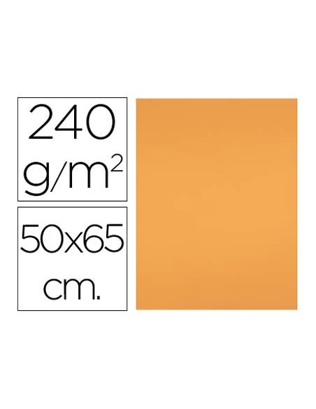 CARTULINA LIDERPAPEL 50X65 CM 240G/M2 NECTARINA PAQUETE 25 UNIDADES