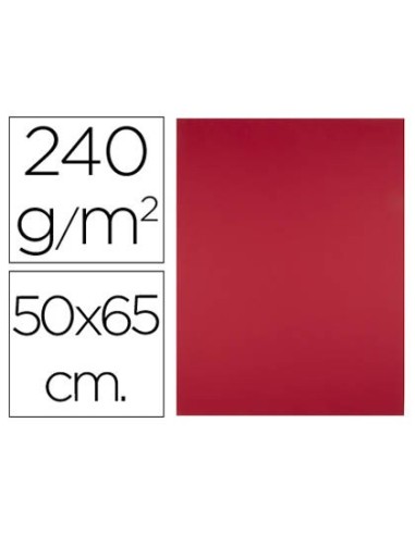 CARTULINA LIDERPAPEL 50X65 CM 240G/M2 RJ.NAVIDAD PAQUETE 25 UNIDADES