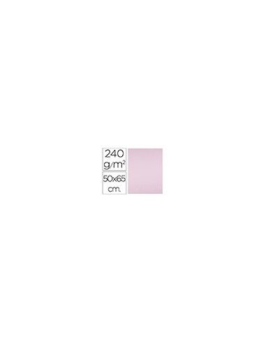 CARTULINA LIDERPAPEL 50X65 CM 240G/M2 ROSA PAQUETE 25 UNIDADES