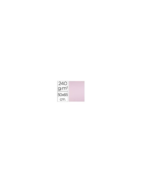 CARTULINA LIDERPAPEL 50X65 CM 240G/M2 ROSA PAQUETE 25 UNIDADES
