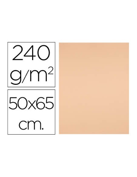 CARTULINA LIDERPAPEL 50X65 CM 240G/M2 SEPIA PAQUETE 25 UNIDADES