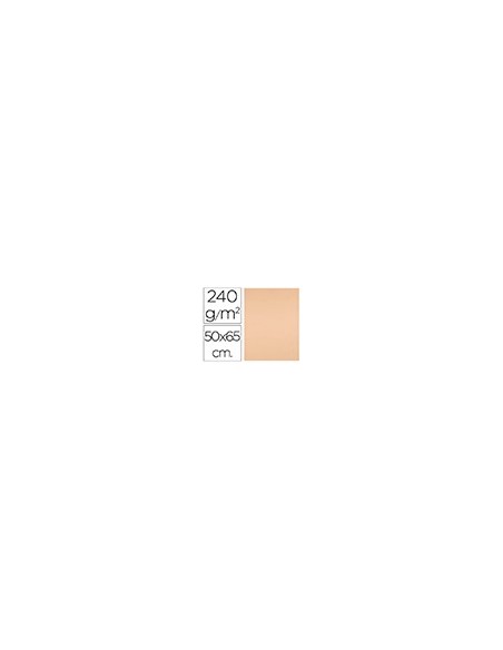 CARTULINA LIDERPAPEL 50X65 CM 240G/M2 SEPIA PAQUETE 25 UNIDADES