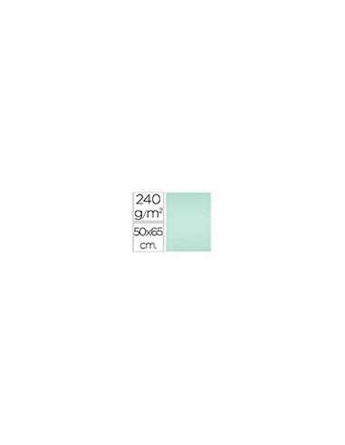 CARTULINA LIDERPAPEL 50X65 CM 240G/M2 VERDE PAQUETE 25 UNIDADES