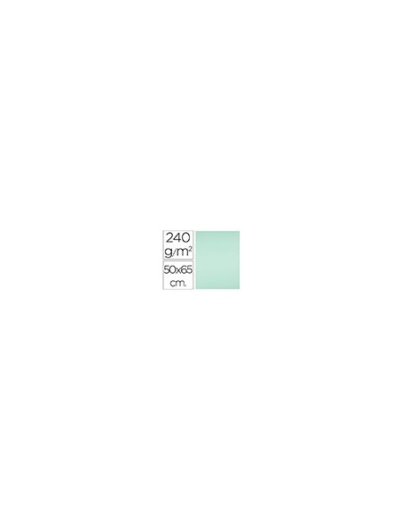 CARTULINA LIDERPAPEL 50X65 CM 240G/M2 VERDE PAQUETE 25 UNIDADES