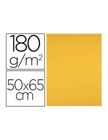 CARTULINA 50X65 CM ORO VIEJO 180 GR  PAQUETE 25 UD.