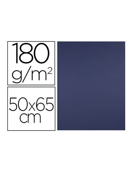 CARTULINA LIDERPAPEL 50X65 CM 180G/M2 AZUL ZAFIRO PAQUETE DE 25