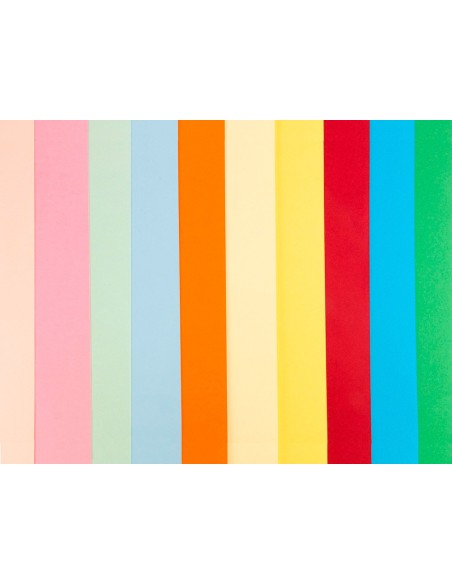 CARTULINA LIDERPAPEL A3 180G/M2 10 COLORES SURTIDOS PAQUETE 100 HOJAS