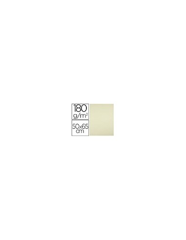 CARTULINA LIDERPAPEL 50X65 CM 180G/M2 AMARILLO PAQUETE DE 25