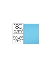 CARTULINA LIDERPAPEL 50X65 CM 180G/M2 AZUL TURQUESA PAQUETE DE 25 2