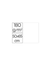 CARTULINA LIDERPAPEL 50X65 CM 180G/M2 BLANCO PAQUETE DE 25 2