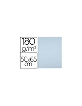 CARTULINA LIDERPAPEL 50X65 CM 180G/M2 CELESTE PAQUETE DE 25 2