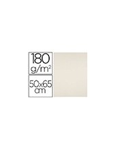 CARTULINA LIDERPAPEL 50X65 CM 180G/M2 CREMA PAQUETE DE 25 2