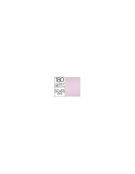 CARTULINA LIDERPAPEL 50X65 CM 180G/M2 ROSA PAQUETE DE 25