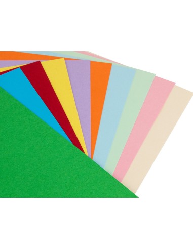 CARTULINA  50X65 CM 180G/M2 25 SURT.PAQUETE 25H.