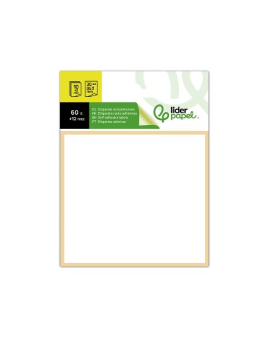 ETIQUETAS ADH. LIDERPAPEL 30X95MM 10H.