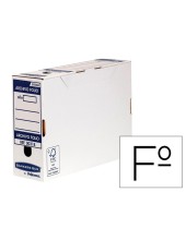 CAJA ARCHIVO DEFINITIVO FELLOWES FL. CARTON REC 100%  100MM  AUTO AZ.