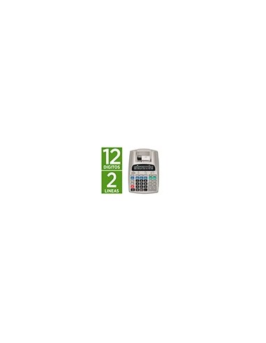 CALCULADORA  PANTALLA PAPEL 57MM 12D.IMPRES BICOLOR BL.225X158X56MM