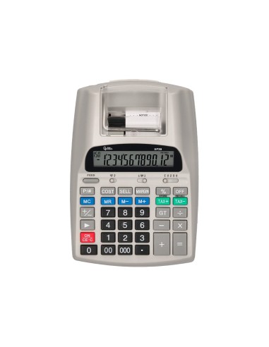 CALCULADORA  PANTALLA PAPEL 57MM 12D.IMPRES BICOLOR BL.225X158X56MM