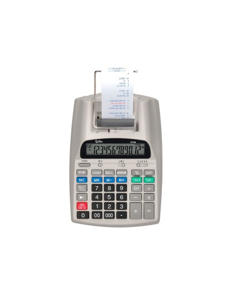 CALCULADORA  PANTALLA PAPEL 57MM 12D.IMPRES BICOLOR BL.225X158X56MM