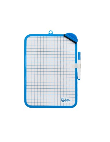 PIZARRA BL. 18X26 CM DOBLE CARA LISA CUADRICULADA ROTULADOR BORRADOR
