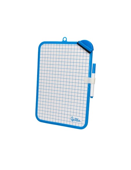 PIZARRA BL. 18X26 CM DOBLE CARA LISA CUADRICULADA ROTULADOR BORRADOR