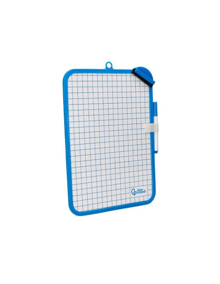 PIZARRA BL. 18X26 CM DOBLE CARA LISA CUADRICULADA ROTULADOR BORRADOR