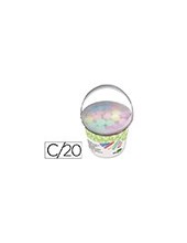 TIZA COLOR LIDERPAPEL SUELO CUBILETE DE 20 UNIDADES COLORES SURTIDOS 2