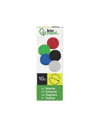 IMANES SUJECION  ECOUSE PP RECICL PIZARRA MAGNETICA 35MM CAJA 10 UD.