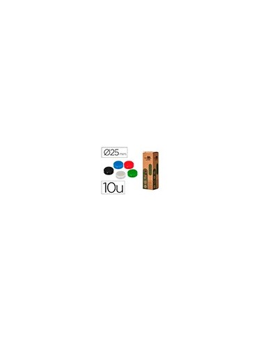 IMANES SUJECION  ECOUSE PP RECICLA PIZARRA MAGNETICA 25MM CAJA 10 UD.
