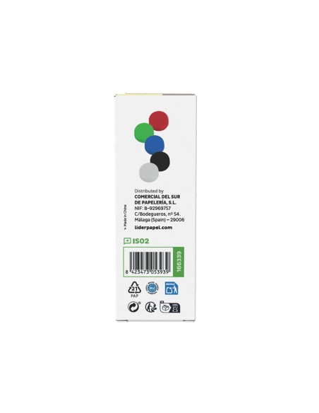 IMANES SUJECION  ECOUSE PP RECICLA PIZARRA MAGNETICA 25MM CAJA 10 UD.