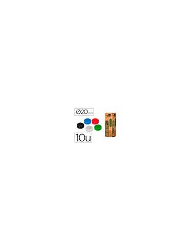 IMANES SUJECION  ECOUSE PP RECICLADO PIZARRA MAGNETICA 20MM CAJA 10