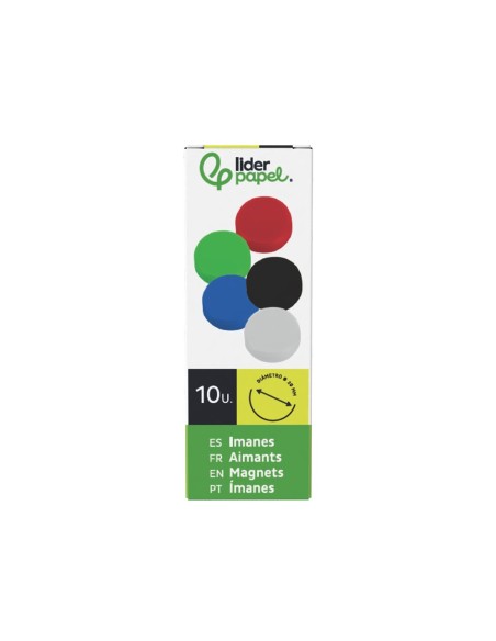 IMANES SUJECION  ECOUSE PP RECICLADO PIZARRA MAGNETICA 20MM CAJA 10