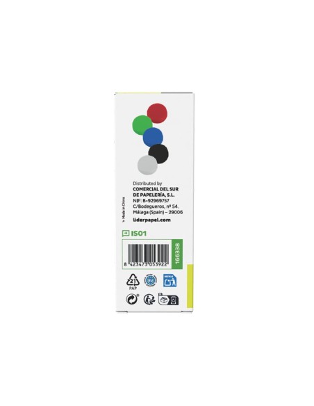 IMANES SUJECION  ECOUSE PP RECICLADO PIZARRA MAGNETICA 20MM CAJA 10
