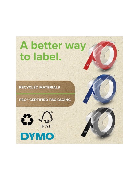 CINTA DYMO 9MM X 3MT RJ. TRADICIONAL
