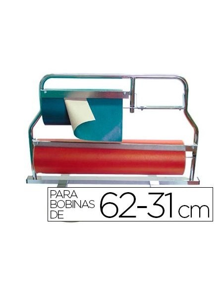 PORTARROLLOS MOSTRADOR CORTA PAPEL PINTADO PARA BOBINAS 62-31 CM