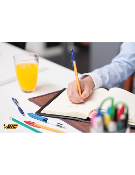 BOLIGRAFO BIC NARANJA AZUL
