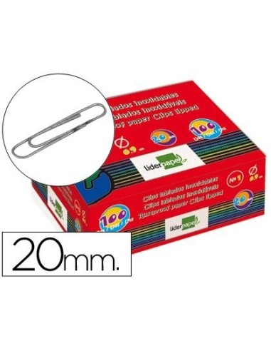 CLIPS LABIADOS Nº 1 20 MM CAJA 100 UDS.