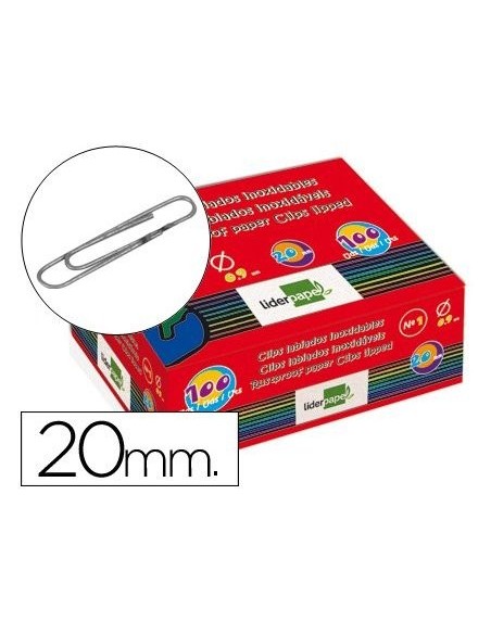 CLIPS LABIADOS Nº 1 20 MM CAJA 100 UDS.