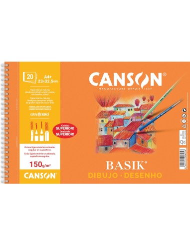 BLOC DIBUJO BASIK DIN A4 23X32.5 CM 20 H.150 GRAMOS