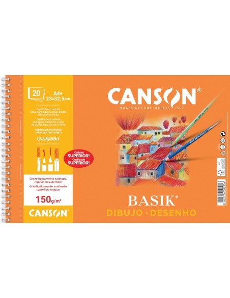 BLOC DIBUJO BASIK DIN A4 23X32.5 CM 20 H.150 GRAMOS