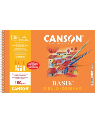 BLOC DIBUJO BASIK DIN A3 32.5X46 CM 20 H.150 GRAMOS