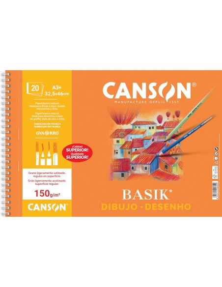BLOC DIBUJO BASIK DIN A3 32.5X46 CM 20 H.150 GRAMOS